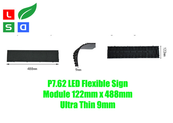7.62 Pixel Soft Design Programmable LED Flexible Message Scrolling Signage Board  LED Shop Display