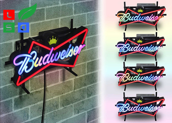 Wall Mounted Logo Branding LED Neon Signs With Acrylic Backing For Wine Bar Promotion