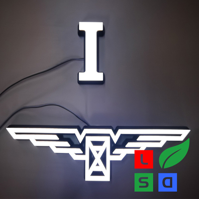 Gezichtslit blokkeren Acryl 3D Logo Signage voor grootwinkelbedrijf