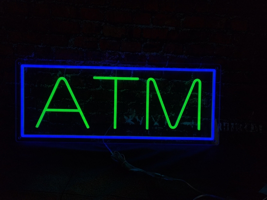 Bank ATM Customized LED Neon Sign Indoor Decoratie Acryl DC12V